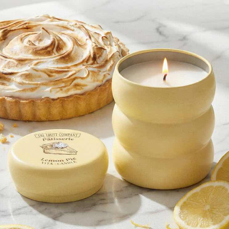 The fruit company caja 8 unidades de velas aromaticas patisserie lemon pie